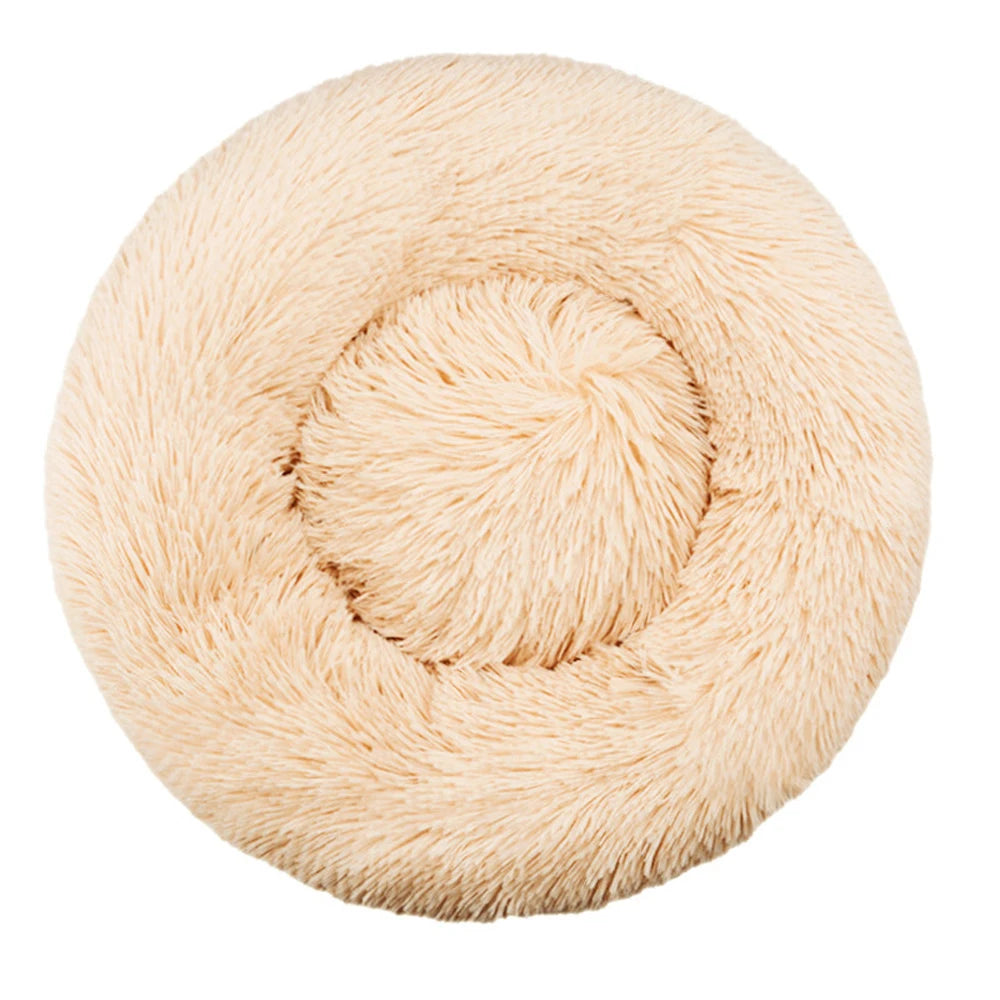 Lit Rond Apaisant Effet Cocon — Fourrure Douce, 6 Tailles